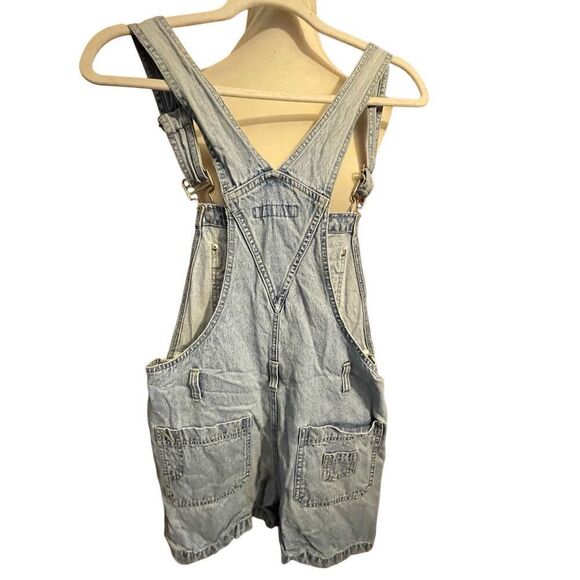 Vintage No Boundaries Bib Overall Shorts Denim Size Small (Juniors 3-5) - Picture 3 of 14